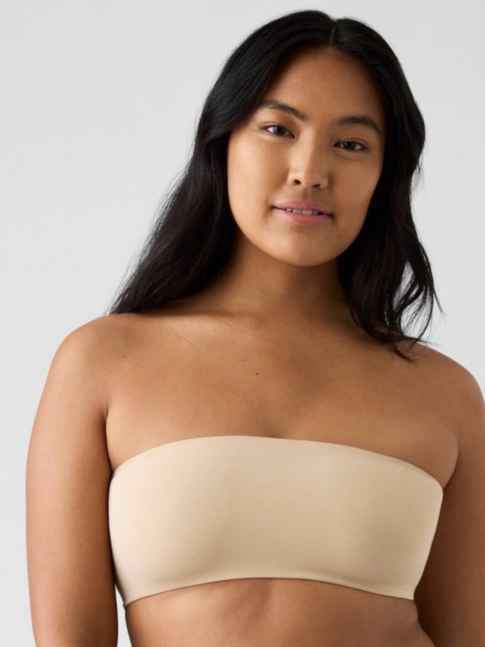 True & Co. Women's Convertible
Bandeau Bra - Light Beige S: Nylon Spandex Blend,